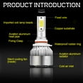 thumbnail image 3 of 9005 LED Headlight Bulbs High Low Beam 9005/9006 Fog Light 12000LM 6000K Cool White Pack of 4, 3 of 16