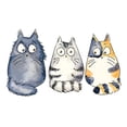thumbnail image 3 of CafePress - Three 3 Cats Large Mug - 11 oz Ceramic Mug - Novelty Coffee Tea Cup, 3 of 6