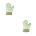 thumbnail image 4 of Injueey Manoplas de silicona anti-escaldado Guantes lavables Horno Aislamiento ignífugo Microondas Barbacoa Herramienta para el hogar Verde Verde 2Conjunto, 4 of 6