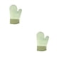 thumbnail image 3 of Guantes de horno de silicona anti-escaldado Yuarrent Aislamiento ignífugo Verde 2Conjunto, 3 of 6