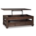 thumbnail image 5 of Signature Design by Ashley Casual Barilanni Coffee Table with Lift Top Dark Brown, 5 of 8