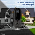 thumbnail image 4 of Pgyong Electronics Clearance Low Power Consumption WI-FI Wireless Video Doorbell,Intelligent APP Remote Intercom Video Doorbell PIR Motion Detection / HD Night Vision IP65 Water Proof, 4 of 8