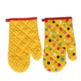 thumbnail image 2 of 2PCS Oven Mitts Heat Resistant Kitchen Gloves Cotton & Polyester Quilted Large Mittens, 2 of 7