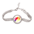 thumbnail image 1 of Football Goalkeeper Blocks Soccer Tennis Chain Anklet Bracelet Diamond Jewelry, 1 of 3