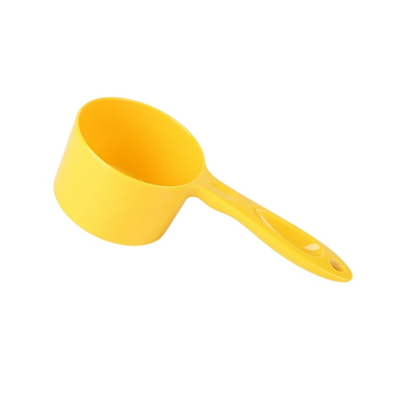 Raindrops Food Scoop with Long Handle Feeder Tool for Bird Cat Kitten Dog Puppy Size (Yellow)