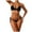Black, variant on yueewhu Women's Shiny Triangle Bikini Set Sequin Halter String Backless Tie Side Thong Two Piece Swimsuit Bathing Suit (Pink, M)