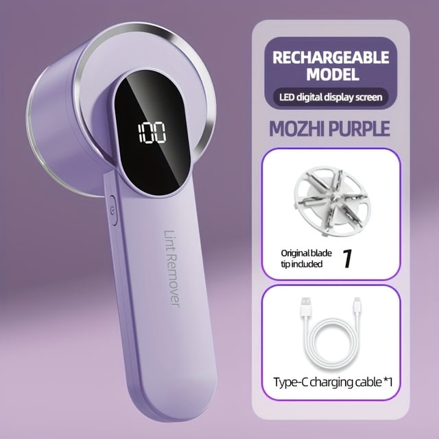 2025 Nuevo Afeitador de Tela para el Hogar - Eliminador de Pelusas y Cortador de Pelusa, Diseño Mejorado de Vórtice de Acero con 6 Cuchillas, Cubierta de Malla de Panal Engrosada