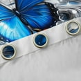 thumbnail image 4 of Castle Fairy Kids Teens Adults Flying Blue Butterfly Black Out Curtains,Sparkling Waves Curtains Pack of 2 (42x63 Each),Dreamy Princess Bedroom Curtains,Lightweight Room Decor, 4 of 6