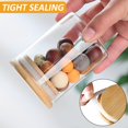 thumbnail image 3 of Glass Jars with Bamboo Lids 6 oz Glass Food Storage Jars with Wood Lids for Pantry  10 Pack, 3 of 9