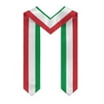 thumbnail image 2 of More design Graduation shawl Italy Flag & United States Flag Stole Sash Honor Study Aboard International Students, 2 of 7