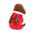thumbnail image 3 of Methold Cachorro gato perro ropa de invierno ropa lindo mascota suéter puente sudadera con capucha abrigo traje Ropa para mascotas rojo METRO, 3 of 6