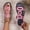 Pink, variant on Womens Flat Sandals Casual Large-Size Buckle Flat-Soled Sandals Open-Toe Fashion Vintage Hollow-Out Outer Wear Solid Beach Sandals
