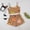 Khaki, variant on Halloween Under $ 10 Women Pajama Sets Womens Cotton Vest and Shorts Set Print Home Sleepwear Black Pajama