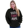 thumbnail image 4 of Faith Fight Hope Breast Cancer Aware Hoodie Sweatshirt Women Brisco Brands L, 4 of 6
