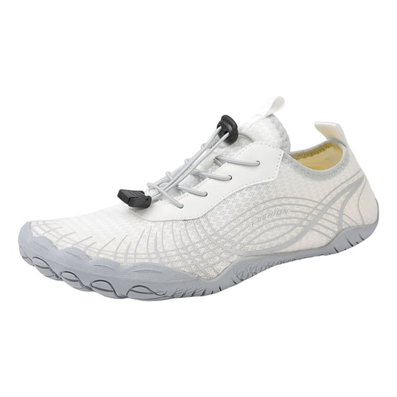 Fsqjgq Sports Shoes for Men Outdoor Hiking Sneakers Lace Up Jogging Shoe Athletic Footwear Non Slip Gym Sneaker