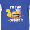 thumbnail image 4 of Inktastic I'm 2 and Crushing It Construction 2nd Birthday Boys or Girls Baby Bodysuit, 4 of 5