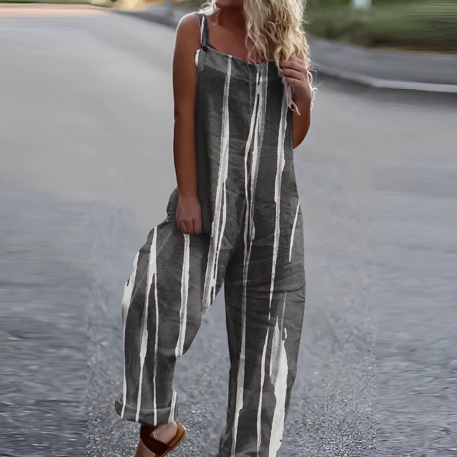 SMihono Pantalon en Lin Femmes Mode Grande Taille Décontractée en