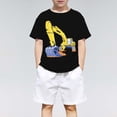 thumbnail image 2 of Jamsmile Toddler Girls Tshirts Short Sleeve Summer Excavator Print Casual Tees Soft Blend Shirts For Kids Girls Basic Tshirts, 2 of 3