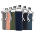 thumbnail image 3 of Botellas de agua de vidrio Epica, reutilizables, 540 ml, juego de 6 con fundas, 3 of 7