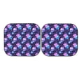 thumbnail image 7 of Daiia Skull starry sky flower leaf 2PCS Car Windshield Sun Shade, Foldable Sun Shield for Car Front Window, Auto Sun Blocker Visor Protector Universal for Truck SUV Pickup-Large, 7 of 7