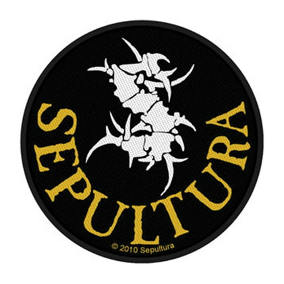 Sepultura Men's Circular Logo Woven Patch Black