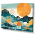 thumbnail image 2 of DESIGN ART Designart "Blue Sky Mountain" Landscape Mountains Canvas Wall Art 40 in. wide x 30 in. high, 2 of 5