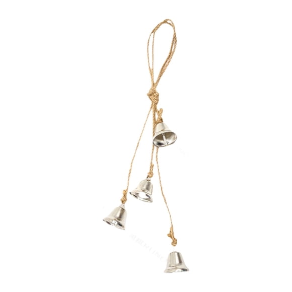 Campanas de viento para colgar en la pared, adorno creativo, fácil de colocar y versátil. Plata