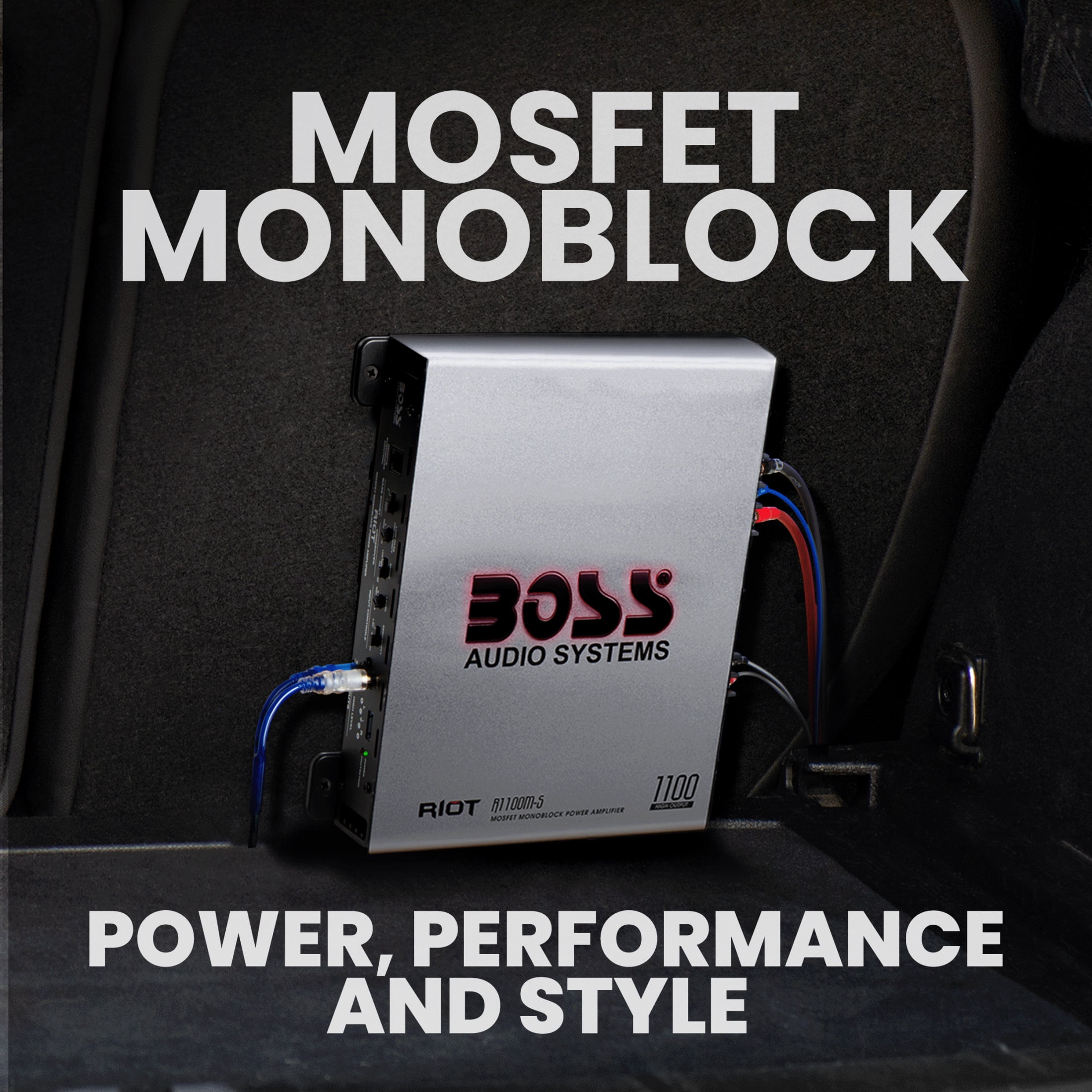 BOSS Audio Systems R1100M-S 1100 W Mono Car Amplifier