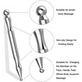 thumbnail image 6 of Acupuncture Pen, Facial Reflexology Tools Stainless Steel, Trigger Point Massager Tool, Deep Tissue Massage Tool,silver, 6 of 6