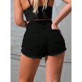 thumbnail image 4 of Apay Hole Denim Shorts Jeans for Women Y2K Vintage Street Style Suitable for Daily Trave Regular Size, 4 of 4