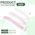 thumbnail image 2 of Tennis Racket Grip Tape, PU Racquet Overgrip with Damping Ridges Anti-Slip Absorbent Handle Grip for Badminton Pickleball Fishing Rod Gradient Pink, 2 of 6
