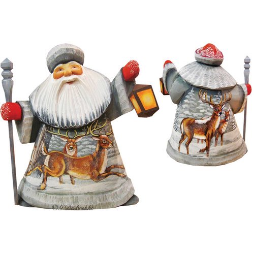 Gdebrekht 8215674 Playful Elks Santa Figurine Walmart Com Walmart Com
