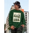thumbnail image 2 of Heron And Crane Sweatshirt Men -Sydenham Edwards Designs, Male 5X-Large, 2 of 4