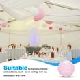 thumbnail image 5 of Uxcell Round Paper Lanterns, Decorative Hanging Lanterns Lamp Party Decorations for Birthday Wedding Home Light Pink 4 in, 5 of 6