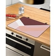 thumbnail image 2 of Stove Cover for Electric Stove, Abstract Pink Geometric Texture Stove Top Cover for Glass Top, Heat Resistant Rubber Mat Foldable Cooktop Cover Top Protector, 24"x21", 2 of 5