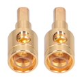 thumbnail image 3 of Reductor de cable de alimentación Acouto, 2 unidades, cobre puro chapado en oro, 4/0 a 4 AWG, 3 of 9