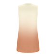 thumbnail image 4 of safuny Clearance Summer Women's Trendy Flowy Flowy Tunic Tank Top Gradient Cami Top Sleeveless Vest Square Neck Top Elegant Pleated Clothing Fashion Orange XXL, 4 of 4