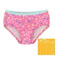 thumbnail image 3 of Pantaleta Fruit of the Loom para Niña, Algodón Premium Multicolor 3 Piezas Talla 6, 3 of 4
