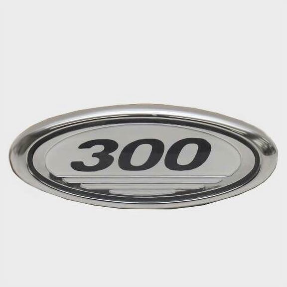 Sea Ray Boat Raised Emblem Decal | 300 Silver Plastic 4 1/4 x 1 1/2 Inch