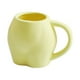 thumbnail image 4 of Tazas de café de cerámica 3D Macarena Regalo de Navidad Pareja Amarillo, 4 of 8