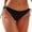 Z1-Black, variant on Women's Low Rise Swim Bikini Bottoms Solid Minimal Briefs Thong Moderate Coverage String Swimsuit Bottoms