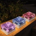 thumbnail image 4 of Cubo De Hielo Solar Luz De Vida Cubo De Hielo A Prueba De Agua Luz De Piso Sin Cableado Luz Solar Cuadrada Subterránea Led Con 4 Cuentas Led Para Jardín De Patio sonducket HA019930-00, 4 of 7