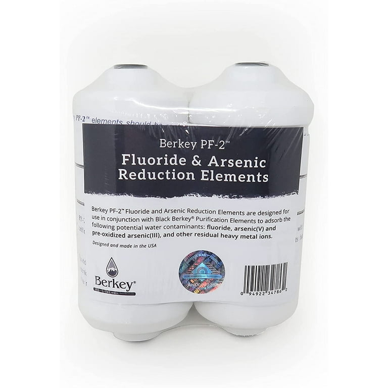 Berkey Phoenix Filter Elements and PF-2 Fluoride Filters Combo  AF-2 Arsenic & Fluoride Reduction Filter Elements for Black Berkey System, 2PK display picture 1