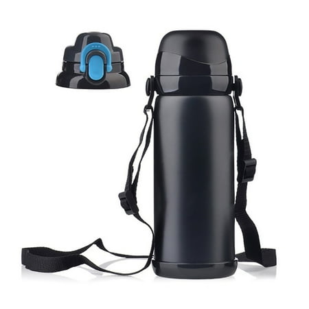 

Thinsont Outdoor 800ML Vacuum Flask Large Capacity Bottle Stainless Steel Insulated Cup Outdoor Insulation Cups for Office Drinkware Black