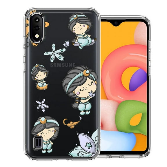 MUNDAZE For Samsung A01 Princess Design Double Layer Phone Case Cover