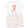 thumbnail image 3 of Inktastic Future Tennis Star Girl Girls Toddler Dress, 3 of 5