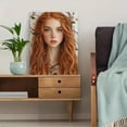 thumbnail image 5 of Redhead Girl Canvas Art Print，Perfect for Bedroom，Living Room，Bathroom，Office，and Dorm Decor, 5 of 8