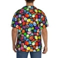 thumbnail image 5 of Sigee Easter Eggs2 Print Men's Shirts Casual Button Down Short Sleeve Summer Beach Shirt Hawaiian Vacation Shirts Tee Shirt-, 5 of 7