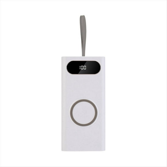 Caja de Batería 18650 DIY de Carga Rápida de 22,5 W con Carga Inalámbrica de 15 W y Kit de Caja de Energía Móvil Desmontable con Pantalla LCD B