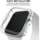 thumbnail image 3 of Estuche para Apple Watch 40Mm Hard PC Bumper Protector de pantalla para Iwatch Series 6 5 4 Se (40Mm, negro + transparente + plateado) Adepaton WMCH-549, 3 of 5